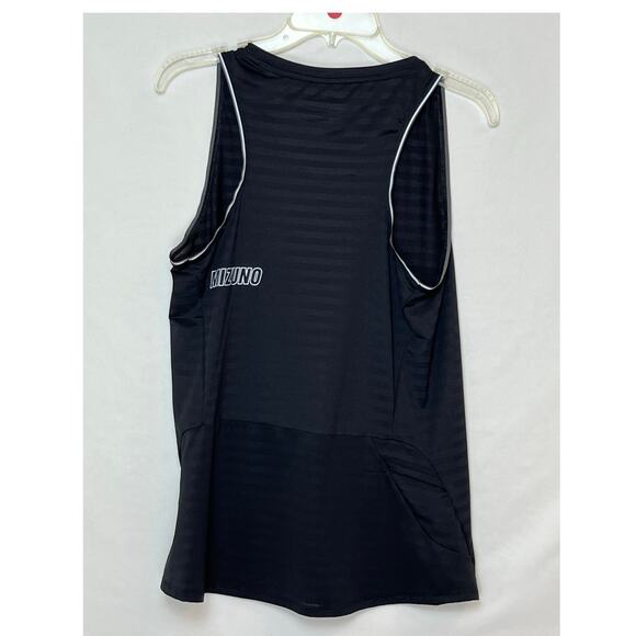 Mizuno Women’s Large Black Performance Sheer Tank Top Athletic Workout Shirt - Picture 2 of 7